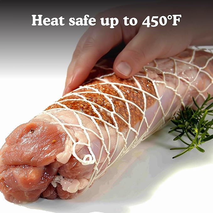 Regency Wraps Roast Socks Elasticized Twine Tube For Forming Meat, Stuffed Chicken Breast, Tenderloin, Natural, 2 Sizes (5 of Each Size), Pack of 10