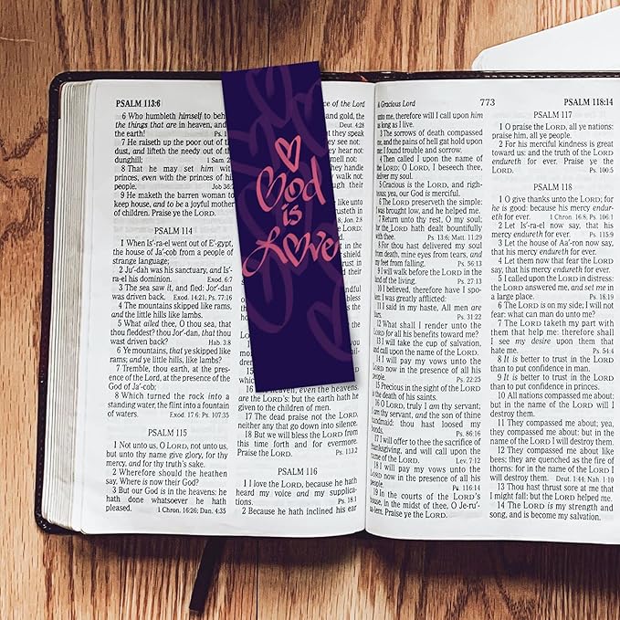 Children and Youth Bookmark, God is Love, 1 John 4:8, Pack of 25, Handouts for Classroom, Sunday School, and Bible Study