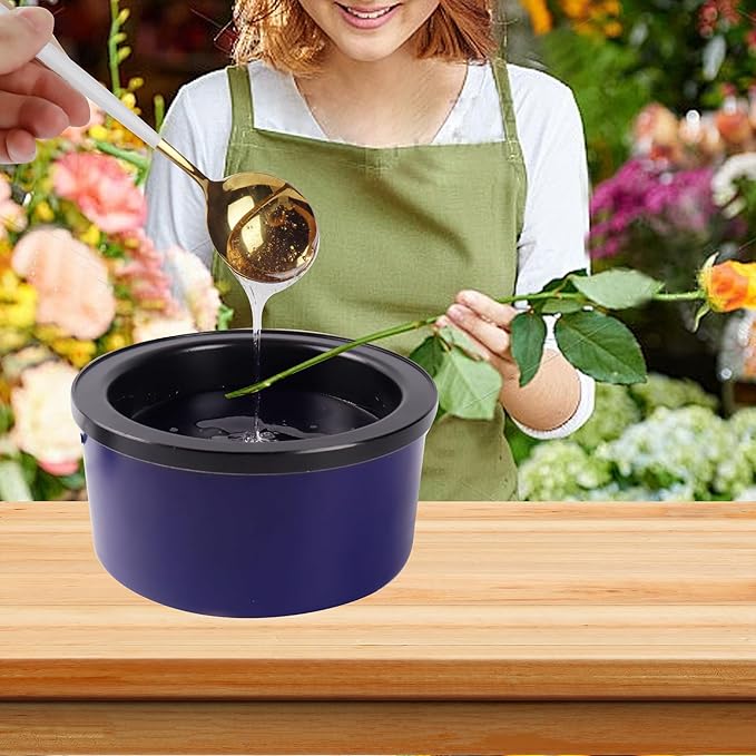 Electric Glue Pot for Crafts, 225-400°F Adjustable Temperature, 160ml Hot Glue Pot, 5-1/4" Diameter, 1" Depth - Fits Glue Sticks and Glue Pellets - Great for Crafts, DIY Projects Glue Pellets