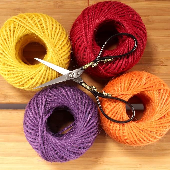 JubileeYarn Scrollwork Embroidery Craft Scissors - Black - 3 Scissors