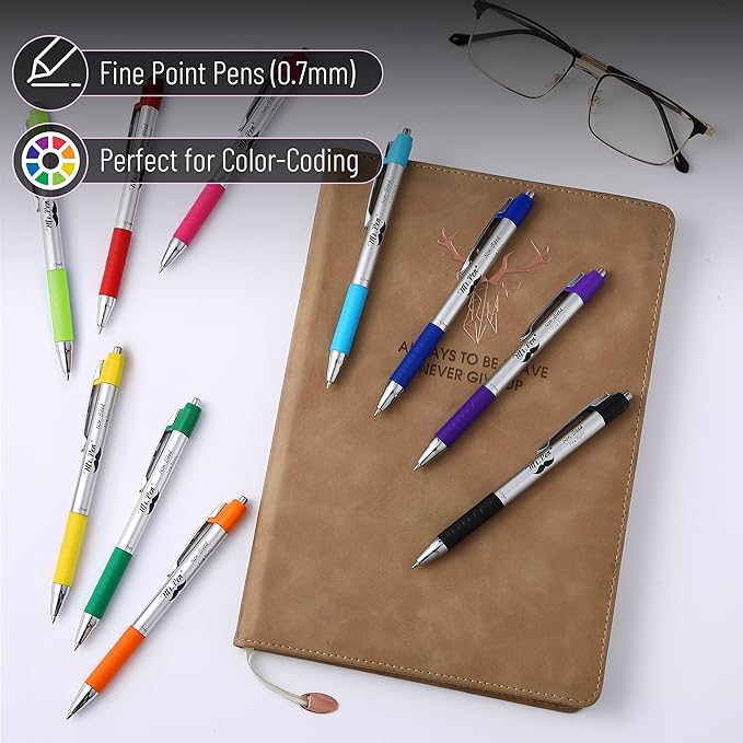Mr. Pen- Bible Pens, 10 Pack, Assorted Color Pens, Bible Pens No Bleed Through, Bible Journaling Pens, No Bleed Pens, Bible Journaling Supplies, Non-Bleed Fine Point Pens, Colorful Bible Pen
