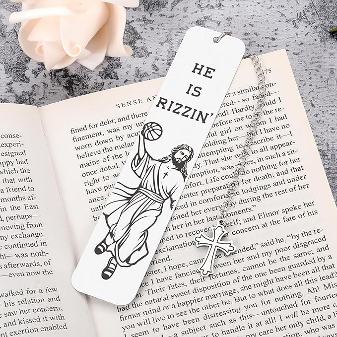 Baptism Gifts for Teens Boys First Communion Gift for Son Funny Jesus Christ Bookmark Confirmation Easter Gifts for Him Her Men Women Christian Birthday Graduation Book Lovers Reading Gift Christmas