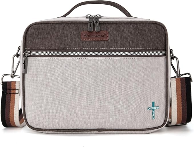 Montana West Bible Covers for Women Bible Cases with Leather Bookmark Protective Crossbody Carrying Book Case for Church Travel Gift