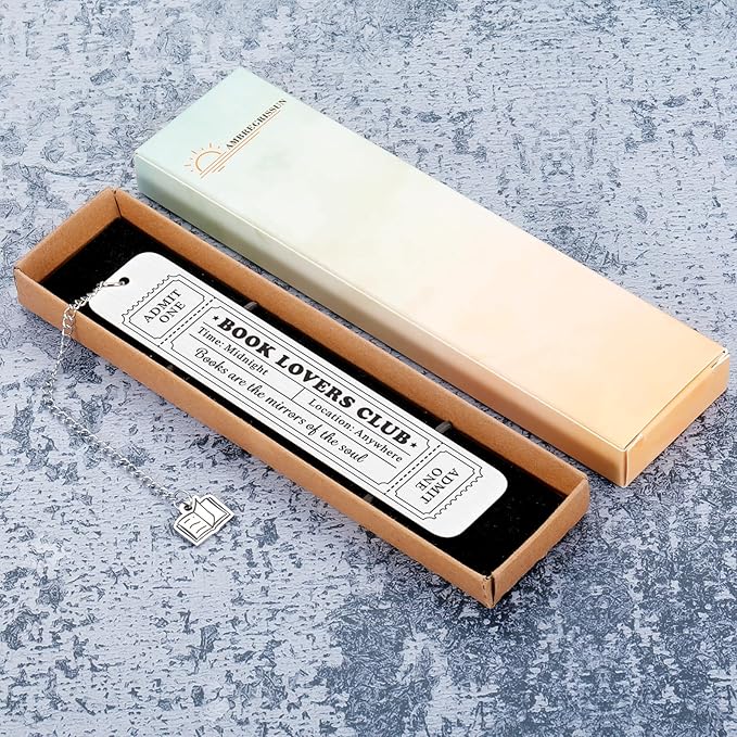 Bookmark Gifts for Book Lovers Women Graduation Gift for Best Friend Daughter Son Her Bookish Gift for Readers Reading BFF Coworkers Sister Birthday Christmas Gift for Adults Teen Girls Boys Book Club