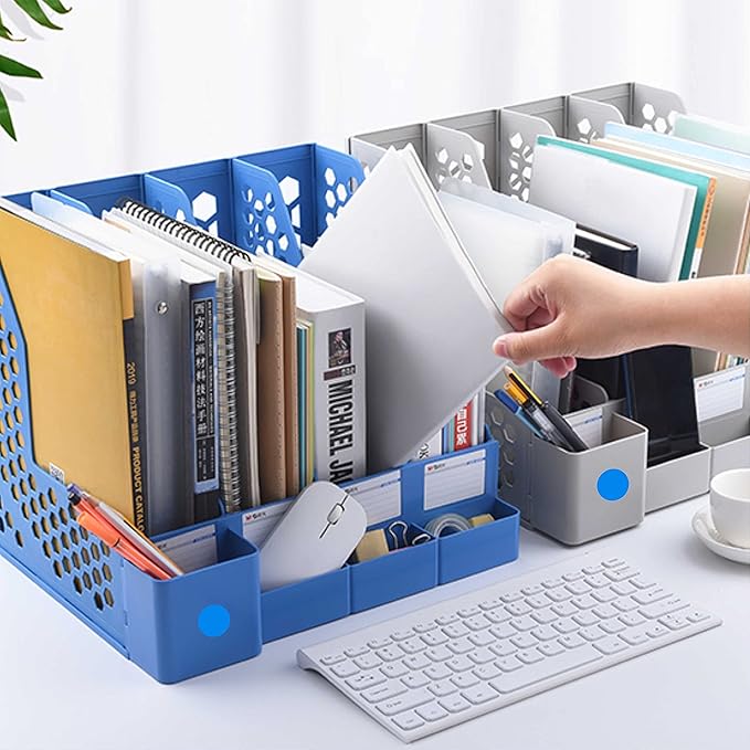 PARLAIM 3/4 Inch Round Permanent Adhesive Color-Code Dot Stickers,1000 Stickers Roll dots Label Dispenser Box Green Circle Stickers Labels (Blue)