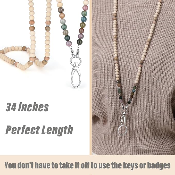 SAM & LORI Lanyards for Id Badges Lanyards for Cruise Ship Cards Teacher Lanyard Women Cute With Id Holder Keychain Lanyard Beaded Keychain Lanyard Personalized Lanyard String