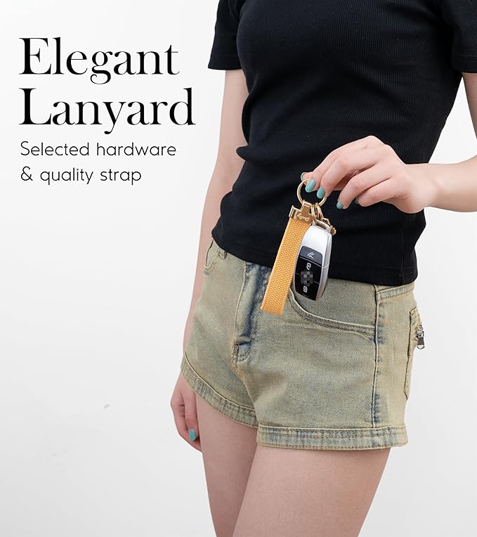 SENLLY Wristlet Lanyard, Stretchy Keychain Holder, Original Elastic Anti-Drop Design Keyring