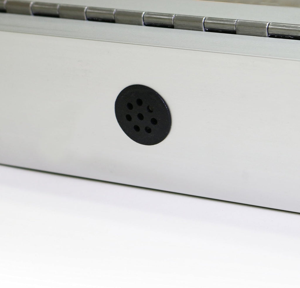 Ghent 24"x18" 1-Door Outdoor Enclosed Vinyl Bulletin Board, Shatter Resistant, with Lock, Satin Aluminum Frame - Ebony (PA12418VX-183), Made in the USA