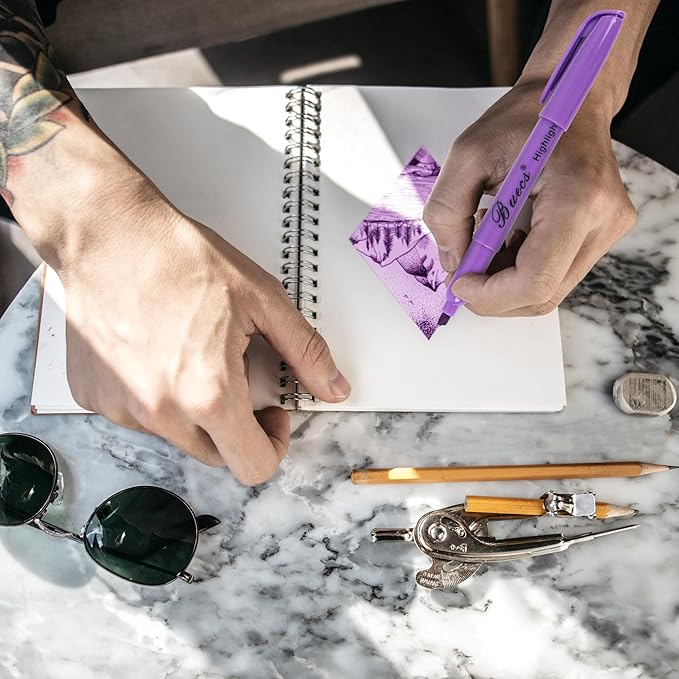 Highlighters Bulk Pack, 108 Count, Assorted Colors, Chisel Tip, suitable for Adults Highlighting Planner Notes, Office School Supplies