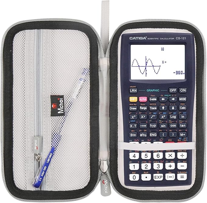 Mchoi Hard Carry Case Suitable for CATIGA Scientific Graphic Calculator CS229 CS121, Case Only
