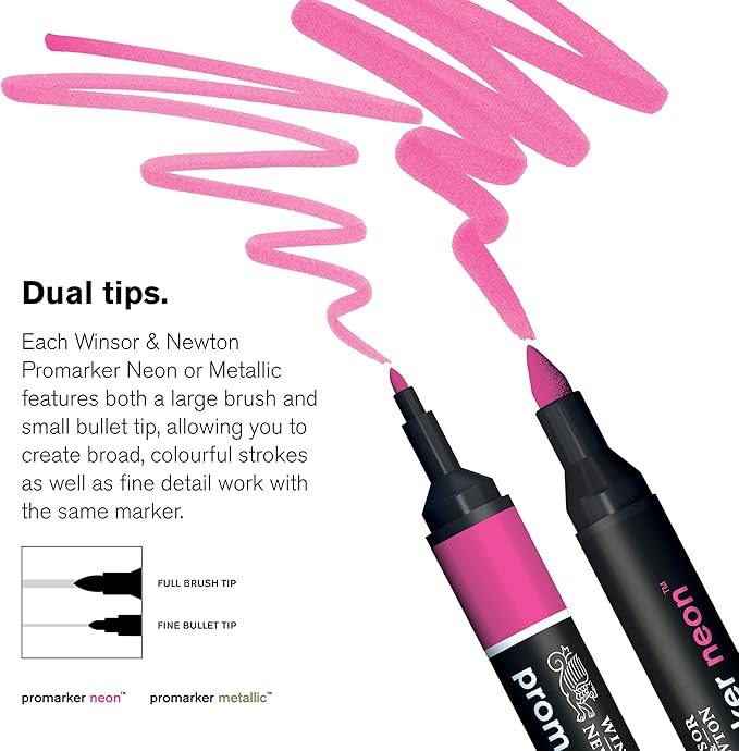 Winsor & Newton Promarker Metallic, Set of 2, Gold