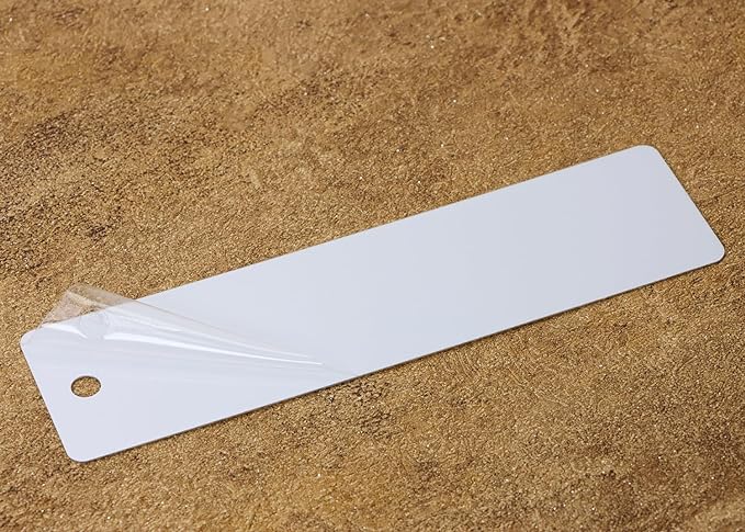 Sublimation Blank Bookmarks 15Pcs Double-Side Heat Transfer Metal Craft Book Marker with 15Pcs Colorful Silky Tassels for Birthday Wedding DIY Projects and Gift Tag (3.2x12cm, Rectangle)