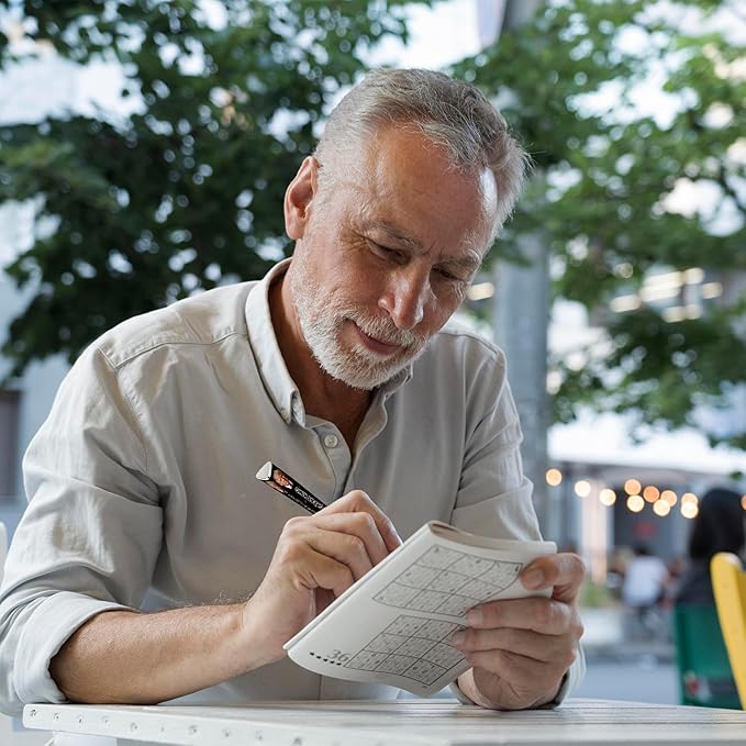 Trump Collectors Set Ballpoint Pen - Black Grip, MAGA Trump 2024 Design, 3-Sided Pen Imprinted in USA