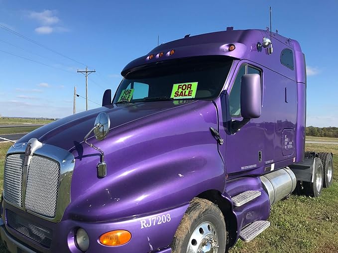 Sunburst Systems For Sale Sign for Cars, Trucks, Garage Sales, Business Sales 11H x 14W, Red-Yellow-Black (Pack of 2)