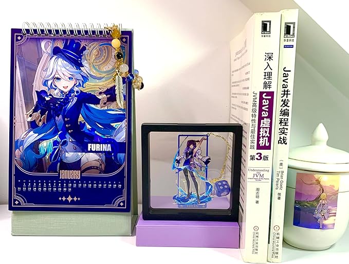 Metal Bookmarks - Genshin Impact Yelan Bookmarks with 3D Display Box - Ideal Birthday Gifts for Book Lovers