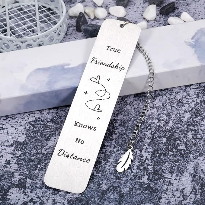 Long Distance Friendship Bookmark Going Away Gifts for Women Men Best Friends BFF Besties BFF Soul Sisters Girls Teens Kids Leaving Moving Birthday Christmas Graduation Wedding Farewell Gifts for Her