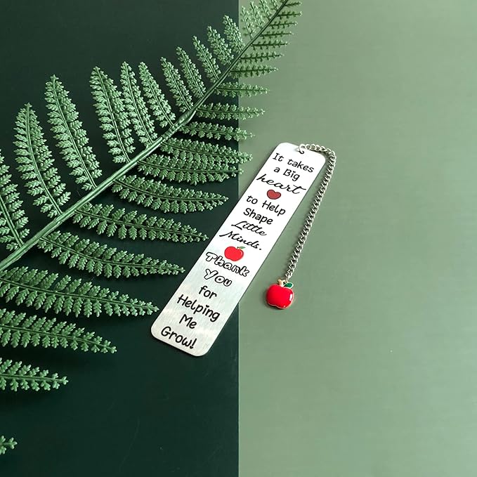 Bookmark Teachers Appreciate Gift Women Men Master Teachers Day Appreciate Gifts Bookmarks Personalized Birthday Present Graduation Thanks Christmas Keepsake It Takes A Big Heart to Shape Little Minds