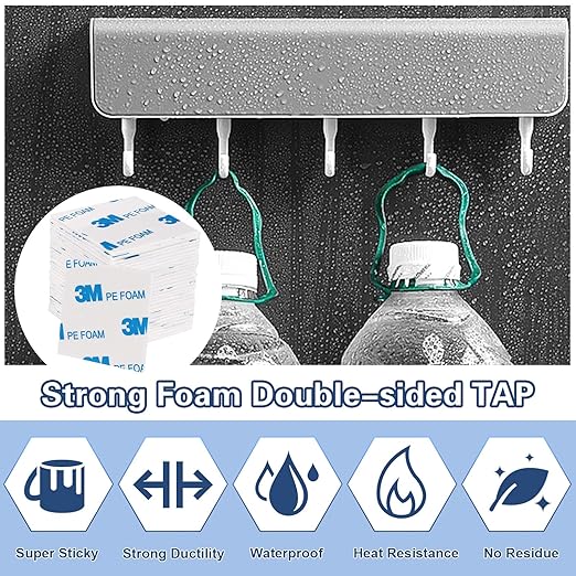 UPINS 150Pack Double Sided Foam Tape Strong Sticky Double Sided Foam Pads for Crafts Self-Adhesive Mounting Foam Tape Heavy Duty for Home Wall Decor 40 * 40 * 2mm