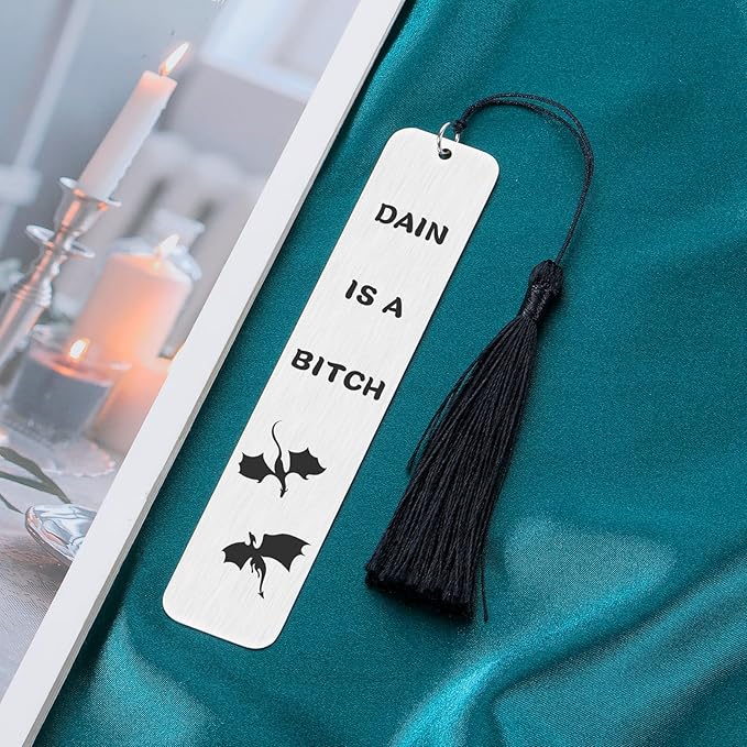 Funny Bookmark for Book Fans Merch Merchandise Bookmark Gifts Dragon Bookmark Gift for Women Men Friend Book Lover Bookish Bookworm Book Nerd Book Club Gift Idea Birthday