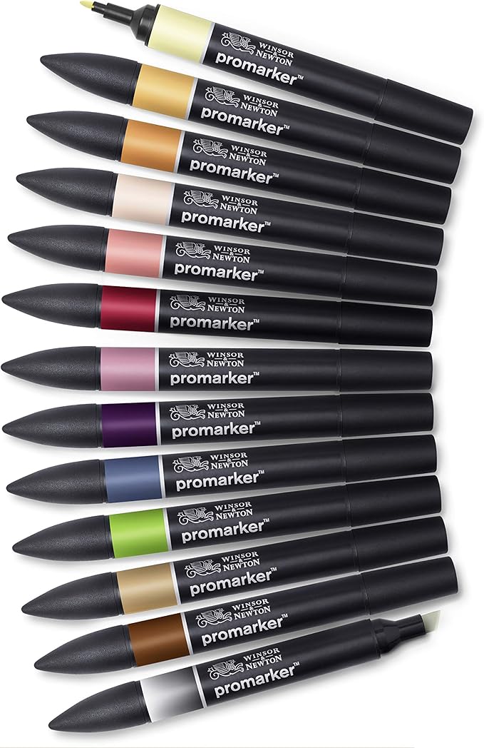 Winsor & Newton Promarker, Set of 12, Manga Steampunk