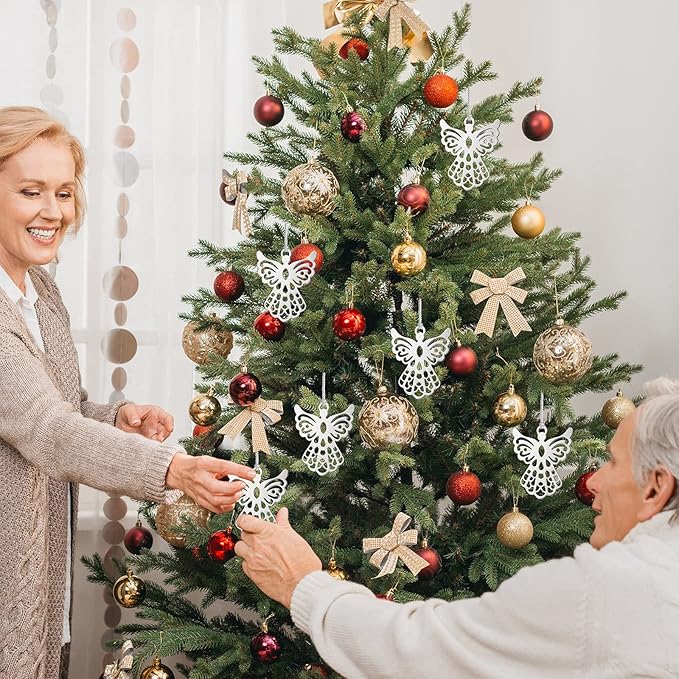 Chinco Metal Angel Bookmark Angel Charm Party Favors with Silky Tassels Angel Bookmark Bulk for Funeral Christmas Wedding Party Gift Book Lovers(80 Pieces)