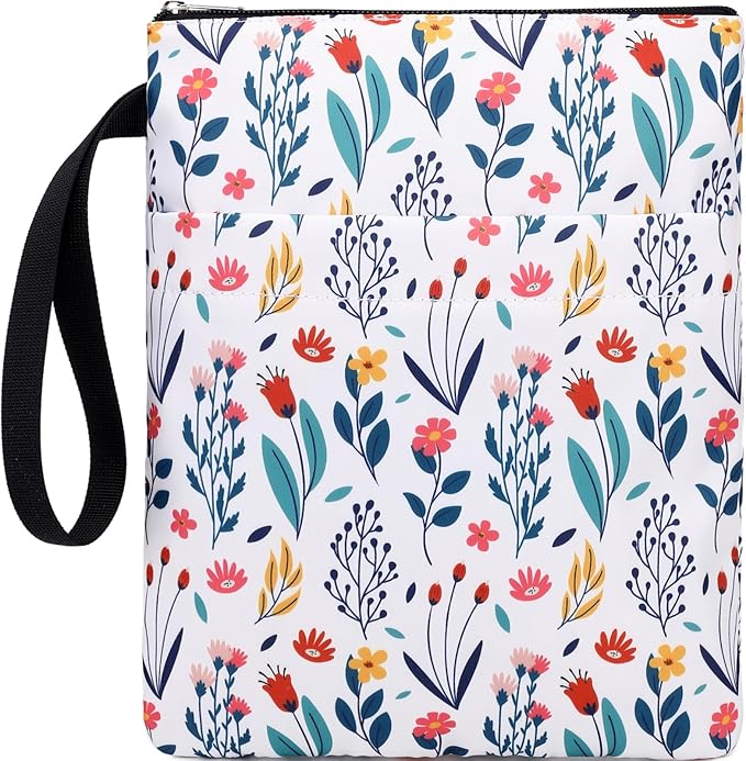 DSIUE Book Sleeve Book Protector Book Lovers Gifts Book Covers for Paperbacks with Zipper,11.4 X 9 Inch