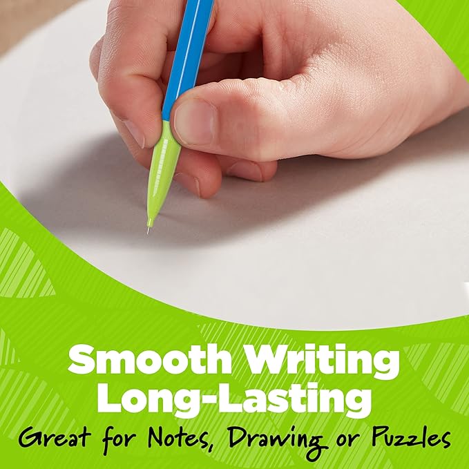 BIC Ecolutions Mechanical Pencils with Erasers, With Colorful Barrel, Medium Point (0.7mm), 24-Count Pack, Mechanical Pencils Made from 81% Recycled Plastic Excluding Leads and Erasers (MPE24-BLK)