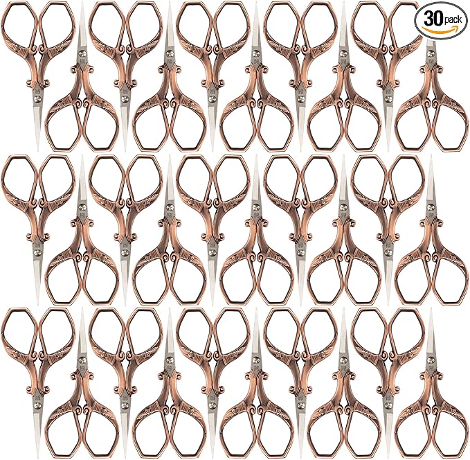 JubileeYarn Chinese Wing & Cloud Embroidery Scissors - Copper - 30 Scissors