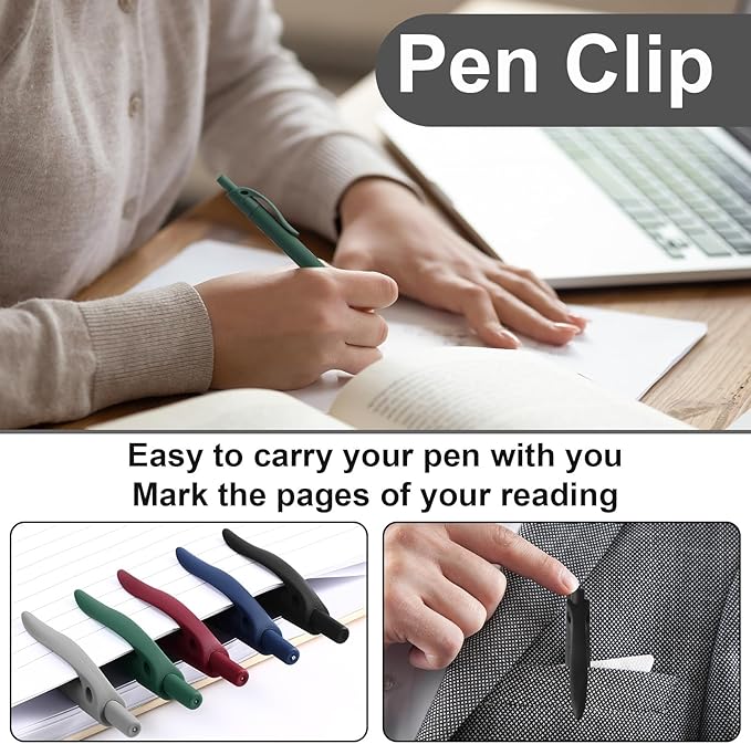 200 Pack Black Pens Bulk Retractable No Bleed Click Black Ink Smooth Writing Ballpoint Pens for School Office Supplies, 1.0mm