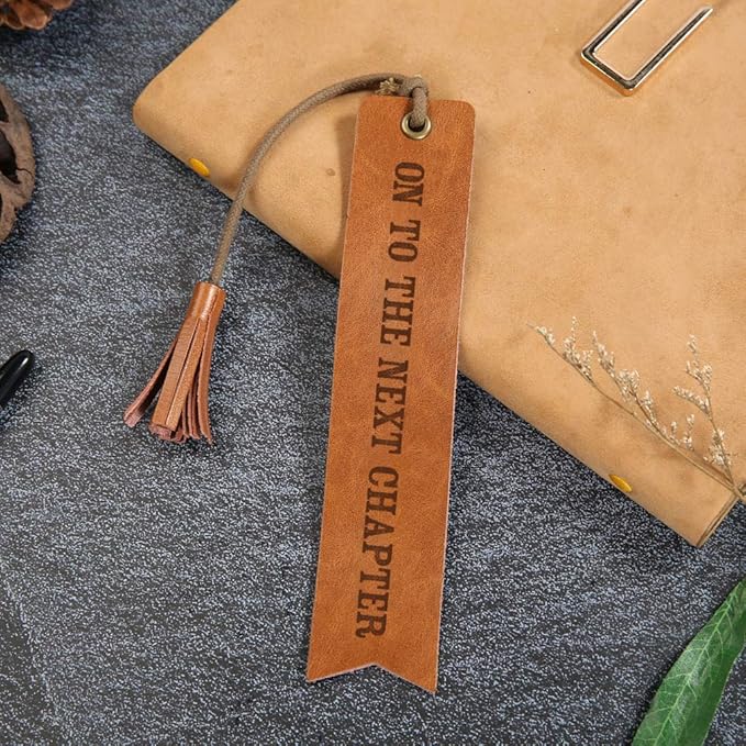 On to The Next Chapter Leather Bookmark Wedding Gift Wedding Favor Bookmark Wedding Reader (on to The Next Chapter)