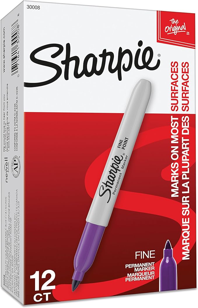 SHARPIE Fine Point Permanent Marker (Pack of 4)