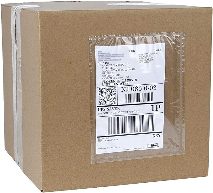 APQ Clear Top Loading Packing List Envelopes, 9.5 x 12 Inches. 500 Pack Packing Slip Envelope Pouches. Self-Seal Plastic Shipping Label Pouches. Durable Packing List Mailing Envelopes for Documents