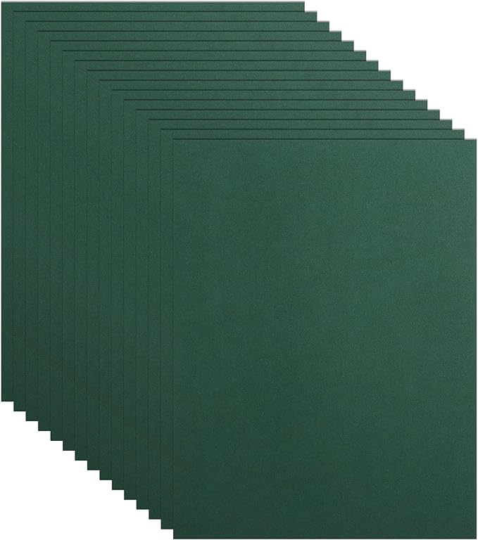 40 Sheets Dark Green Cardstock 8.5 x 11 Printer Paper, 75lb/200gsm Christmas Green Heavyweight Paper Card Stock for DIY Making Cards, School Crafting, Party, Office Printing, Greeting Cards