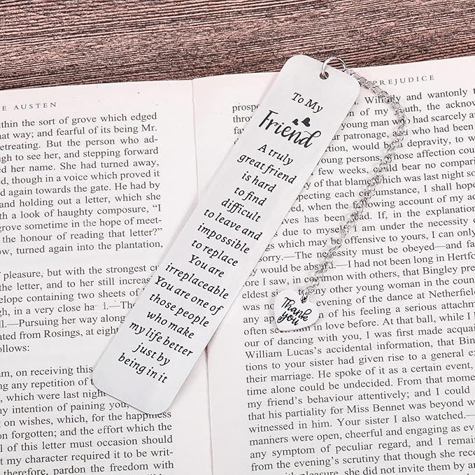 Bookmark Gifts for Best Friend Friendship Gift for Women Christmas Stocking Stuffers Friends Sentimental Gifts for Friend Best Friend Birthday Graduation Gifts for Women Female Friend Gift Ideas
