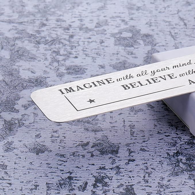 Inspirational Bookmark for Women Bookmarks with Chain 2023 for Book Lover Bookworm Graduation Birthday Gifts for Students Teens Kids Son Daughter Boys Girls Friend Retirement Going Away Bookmark Gift