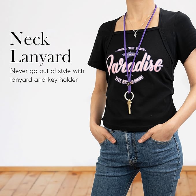 SENLLY Neck Lanyard Strap for Keys, Original Minimalist Design KeyChain Holder