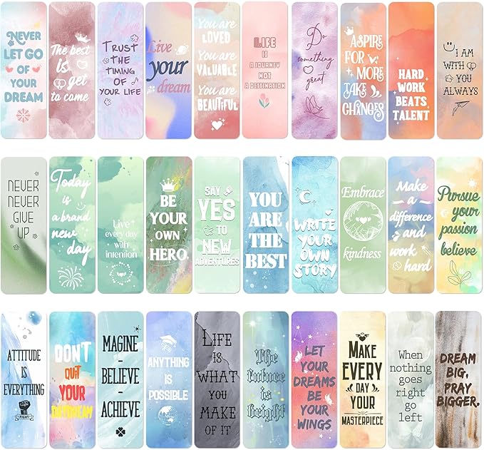 Bookmark, Bookmarks for Adults, 120 PCS, Book Markers for Reading, Teacher Bookmark, Inspirational Bookmarks, Aesthetic Bookmark, Planner Bookmark, Paper Bookmarks, Book Marker, Bookmarks for Women