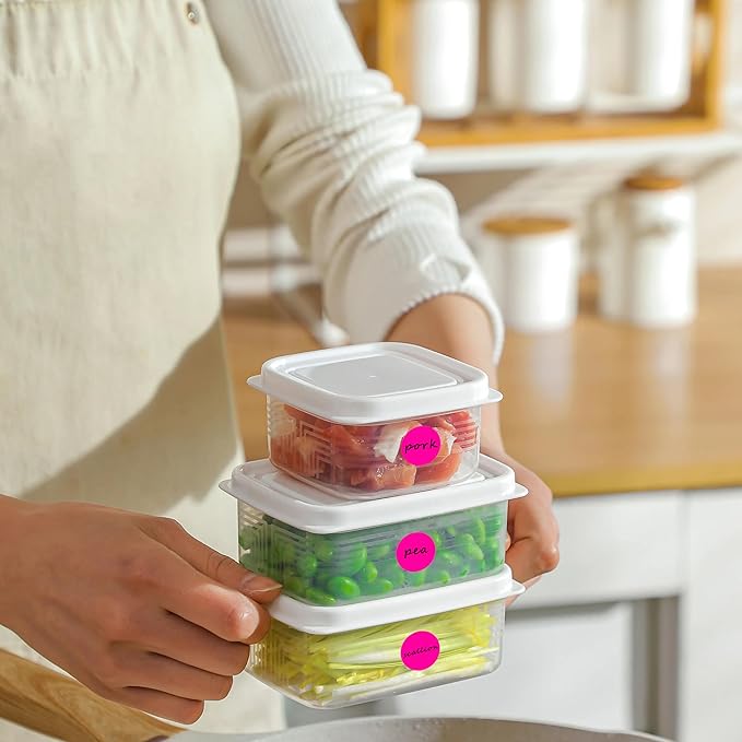 PARLAIM 3/4 Inch Round Permanent Adhesive Color-Code Dot Stickers,1000 Stickers Roll dots Label Dispenser Box Circle Stickers Labels(Fluorescent Pink)