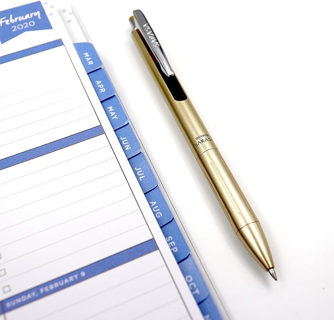 Zebra Pen Sarasa Grand, Retractable Gel Ink Pen, Gold Barrel, Medium Point, 0.7mm, Black Ink, 1-Count (45511)