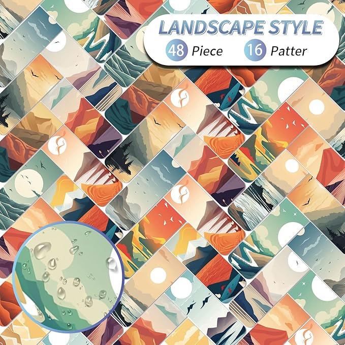 48 Pieces Magnetic Bookmarks Magnet Page Markers - Book Marks for Reading Women & Men with Storage Boxes - Cute Magnet Bookmark Clips for Reading Pleasure（Landscape）