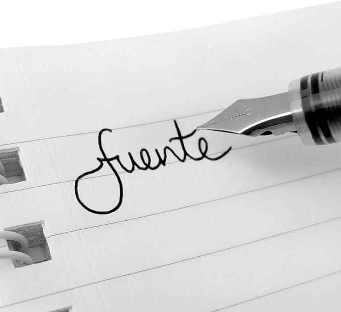 ZEBRA Fuente - Disposable Fountain Pen - Black Ink - Pack of 6