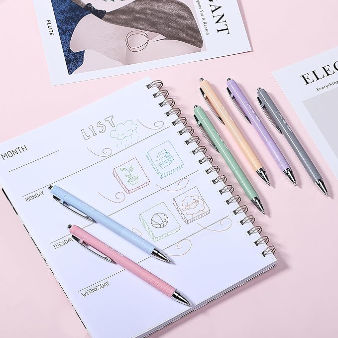 Mr. Pen- Bible Pens, 6 Pack, Assorted Color Pens, Bible Pens No Bleed Through, Bible Journaling Pens No Bleed Pens, Bible Journaling Supplies, No Bleed Bible Pens, Aesthetic Pens, Bible Pen