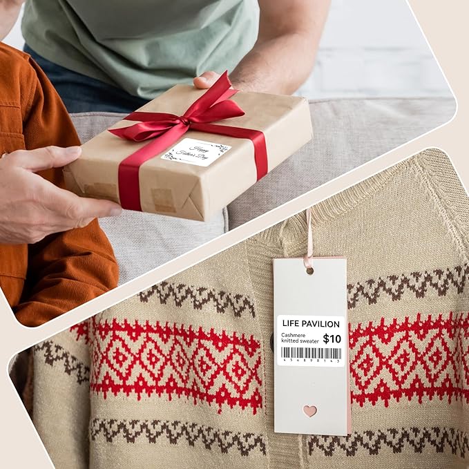 3 Rolls Labels for NIIMBOT B1 B21 B3S K3 Label Maker, 2'' x 2.36'' (50x70mm) Printer Labels, Food Labels for Jars, Personalized Editable Labels for Home/School/Office