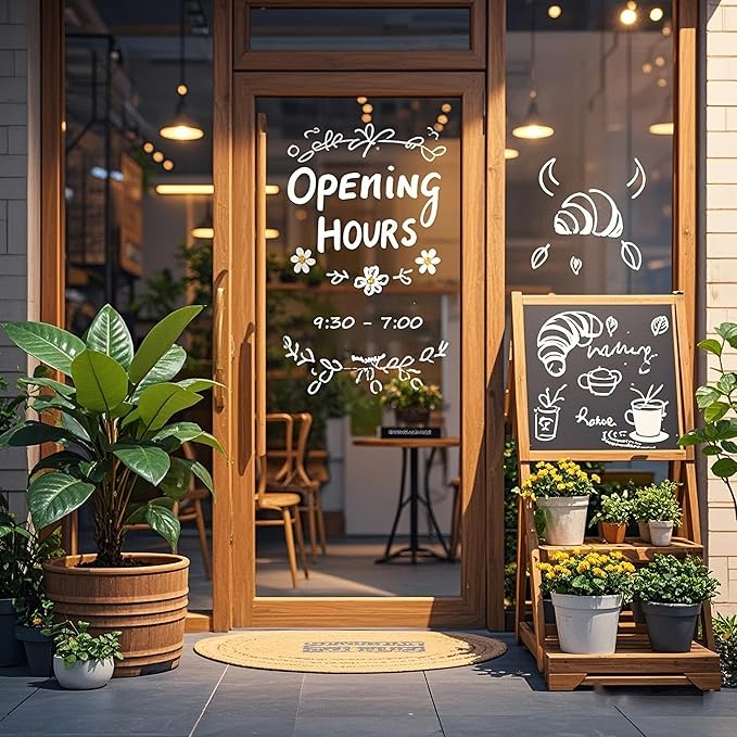 KERIFI Car Window Markers for Glass Washable, 10mm Jumbo White Liquid Chalk Markers for Holiday Wedding Decorations, Dry & Wet Erasable Bold Chalk Paint Pens for Chalkboard Blackboard Mirror, 3 Count