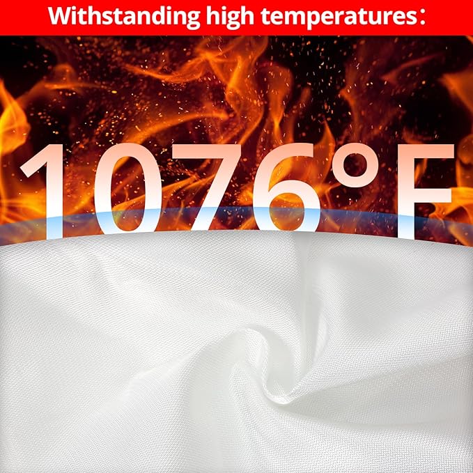 SecuCaptain Emergency Fire Blanket for Home and Kitchen - 20 Pack 40"x40" Flame Suppression Fiberglass Fire Blankets for House Camping Car Warehouse Office Emergency Survival Safety