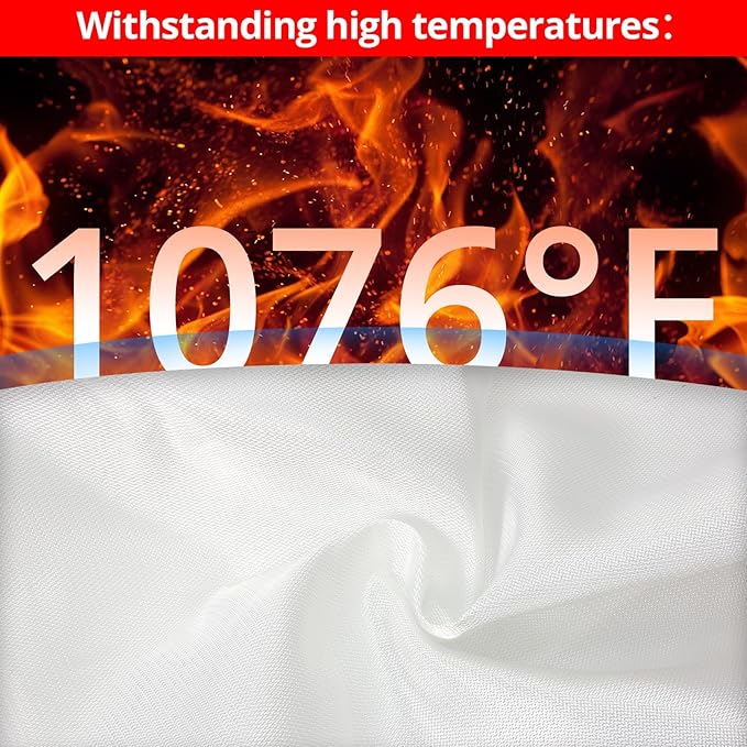 SecuCaptain Emergency Fire Blanket for Home and Kitchen - 12 Pack 40"x40" Flame Suppression Fiberglass Fire Blankets for House Camping Car Warehouse Office Emergency Survival Safety