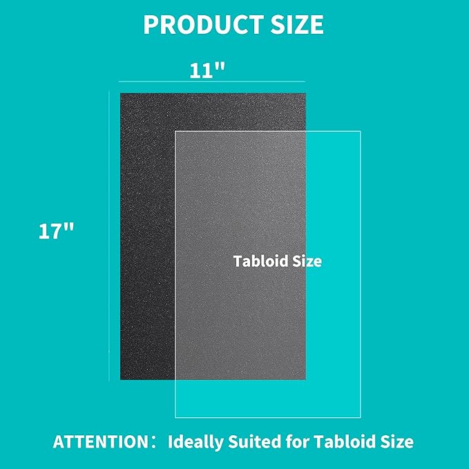 Binditek 100 Pack Binding Covers and Backs Set, 11 x 17 Inches, Including 50 Pcs 10 Mil Clear PVC Binding Covers, 50 Pcs 16 Mil Sand-Textured Polycovers, for Tabloid Size