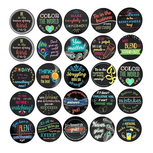 Really Good Stuff Positive Affirmation Chips - 100 Pack with 50 Motivational, Encouragement, Inspirational and Kindness Sayings