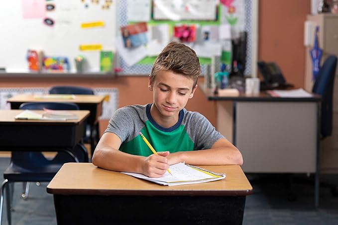 Ticonderoga Tri-Write Triangular Pencils, Wood-Cased #2 HB Soft, Yellow (13856) (Pack of 6, 72 Count Total)