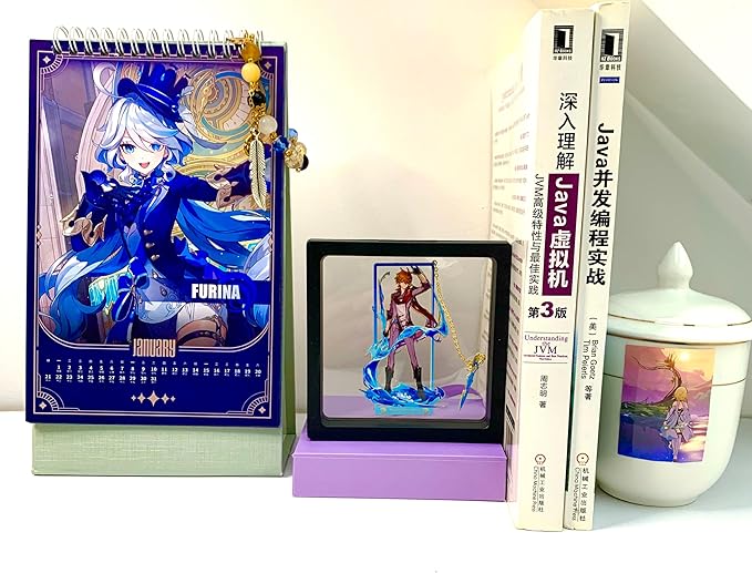 Genshin Impact Tartaglia Brass Bookmarks with 3D Display Box for Women Men Sisters Friends - Ideal Birthday Gifts for Book Lovers - Zllada